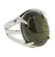 bague labradorite pierre cabochon