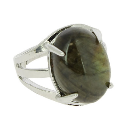 bague labradorite pierre cabochon