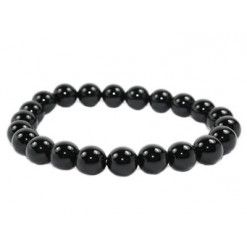 bracelet perles de tourmaline noire