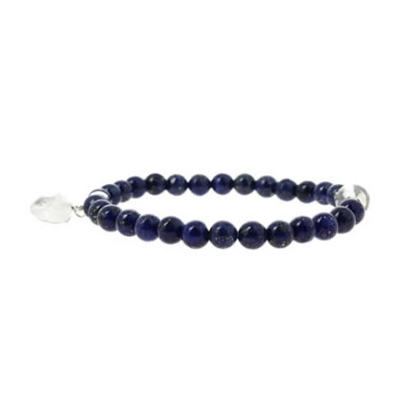 bracelet de lapis lazuli avec coeur