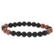 bracelet red sun collection black pearl