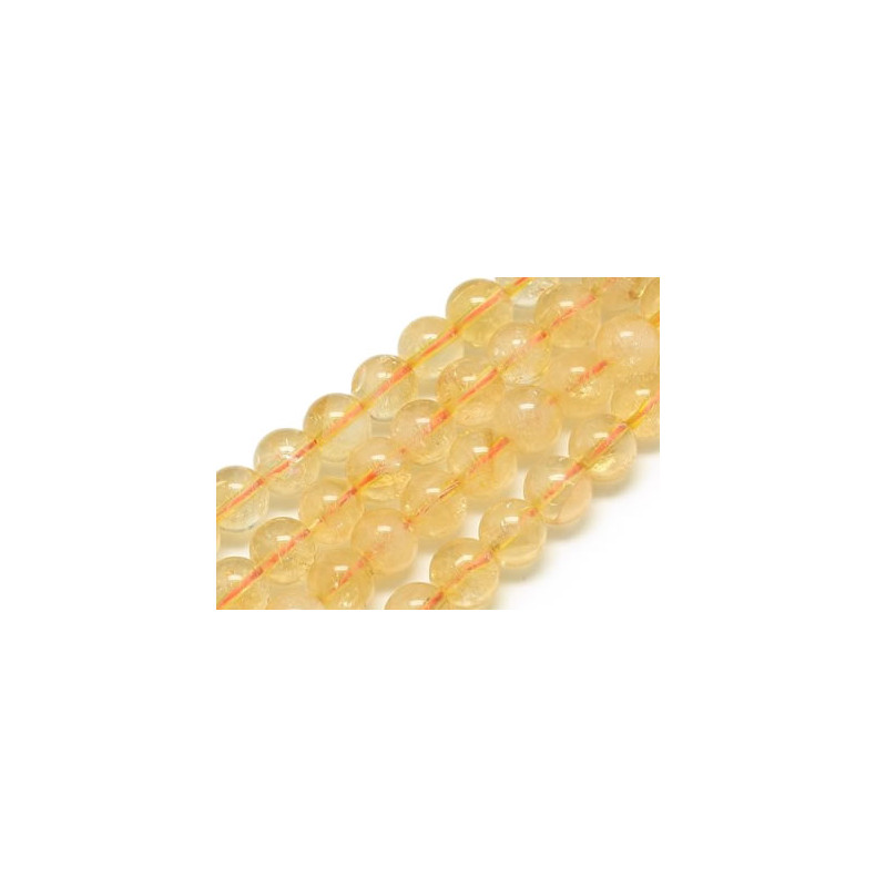 perles de pierre de citrine