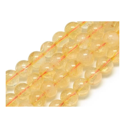 perles de pierre de citrine