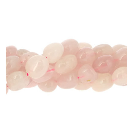 perles roulées quartz rose