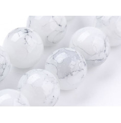 perles en verre grises
