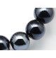 perles en porcelaine noire
