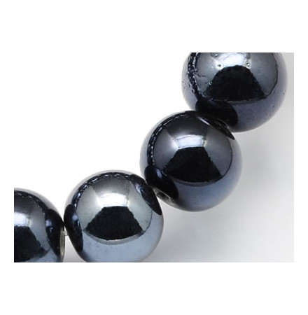 perles en porcelaine noire