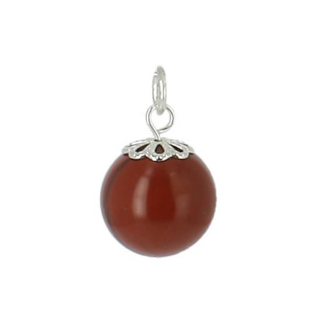 jaspe rouge pendentif en perle