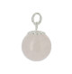 pendentif perle de quartz rose