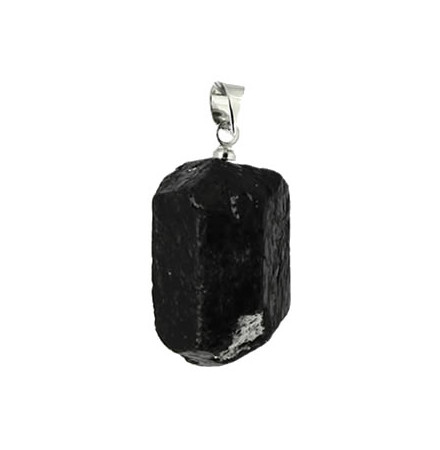 tourmaline noire pendentif pierre brute