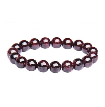 bracelet grenat rouge perles