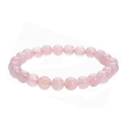 quartz rose bracelet perles