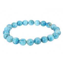 apatite bleue bracelet pierre