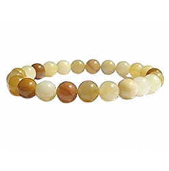 jade jaune bracelet perles
