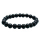 bracelet perle obsidienne noire