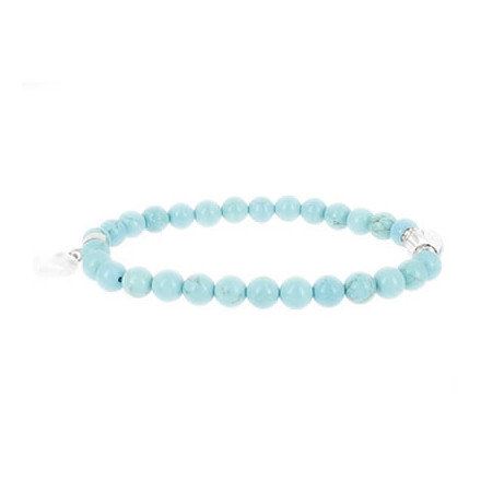 bracelet turquoise perles et coeur