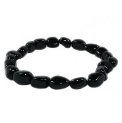 bracelet nugget obsidienne noire