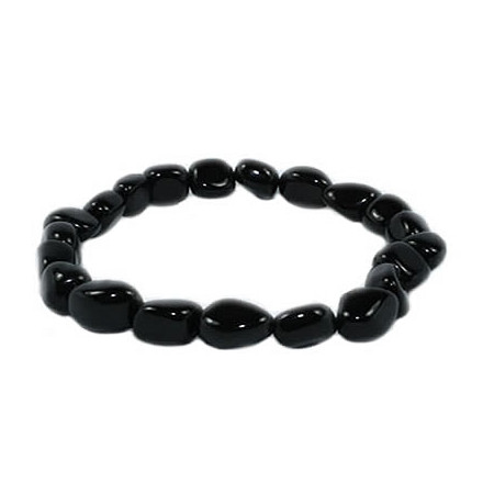 bracelet nugget obsidienne noire