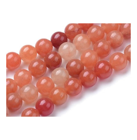 perles aventurine rouge