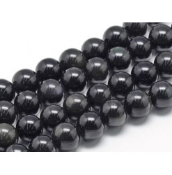 perle d'obsidienne noire