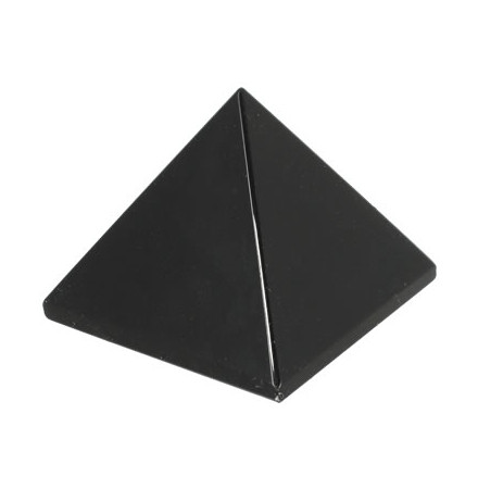 obsidienne noire pyramide