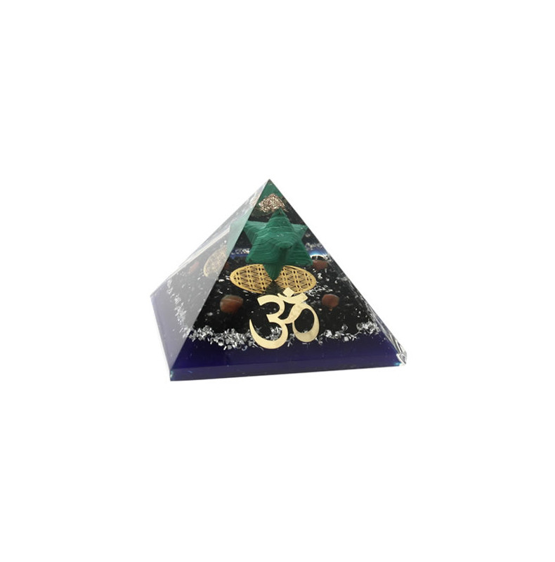 pyramide orgonite merkaba malachite